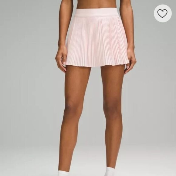 lululemon athletica Dresses & Skirts - Lululemon Varsity High-Rise Pleated Tennis Skirt Pink Milkshake Size 4